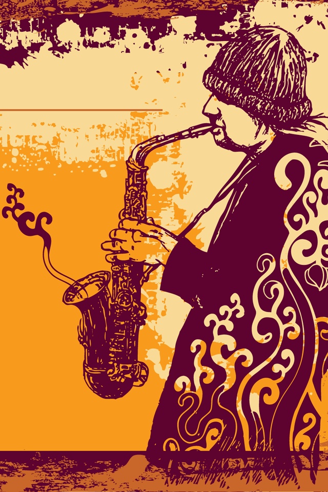 Saxophone Wallpaper Iphone - HD Wallpaper 