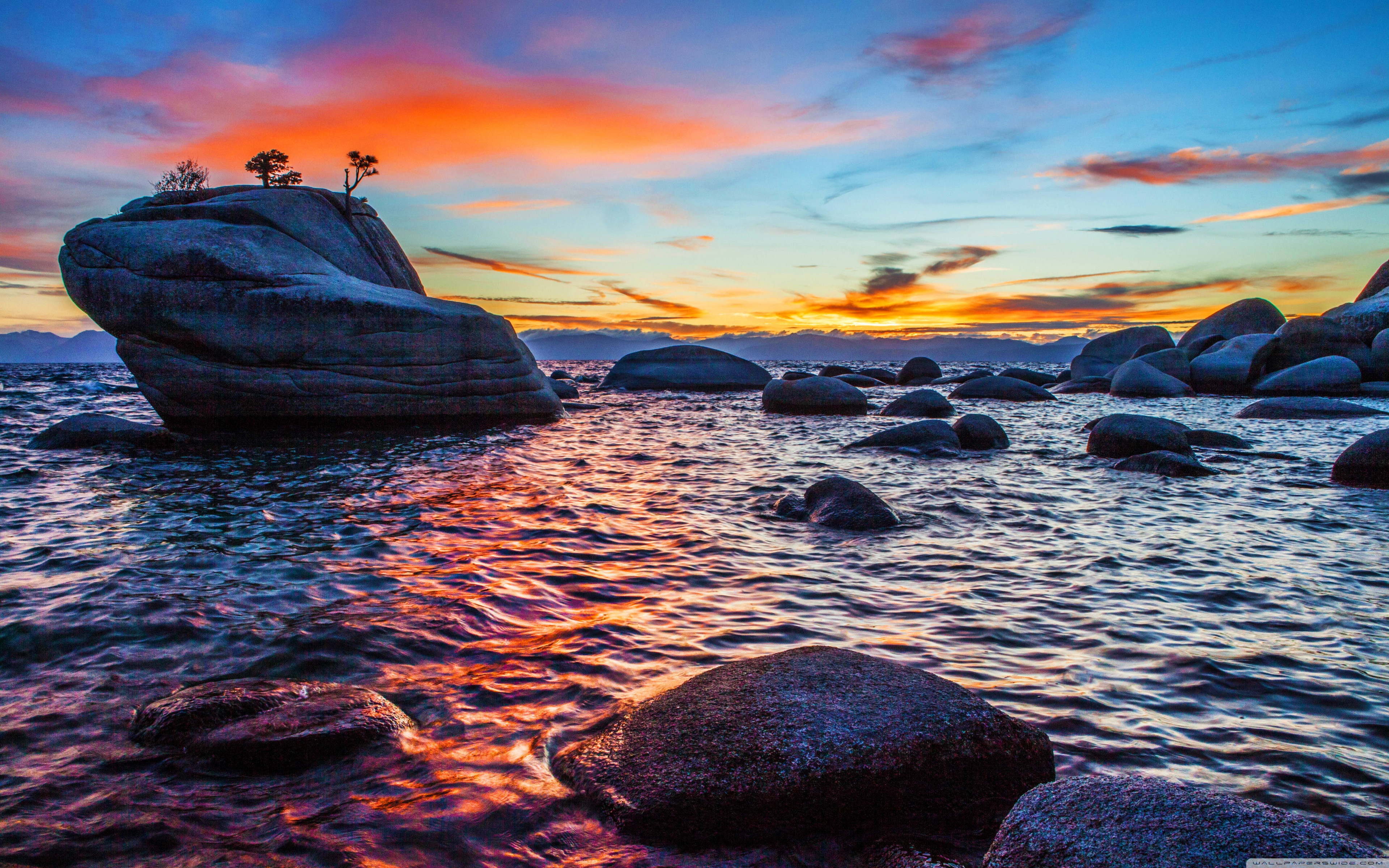 Lake Tahoe 4k Wallpaper - Lake Tahoe - HD Wallpaper 