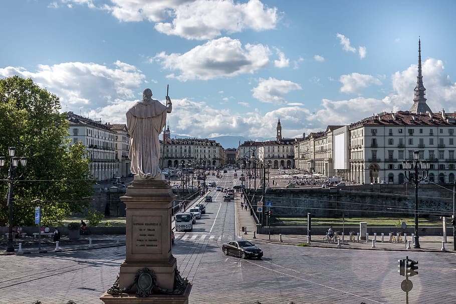 Piazza Gran Madre Di-dio In Turin Italy, Architecture, - Piazza Vittorio Veneto - HD Wallpaper 