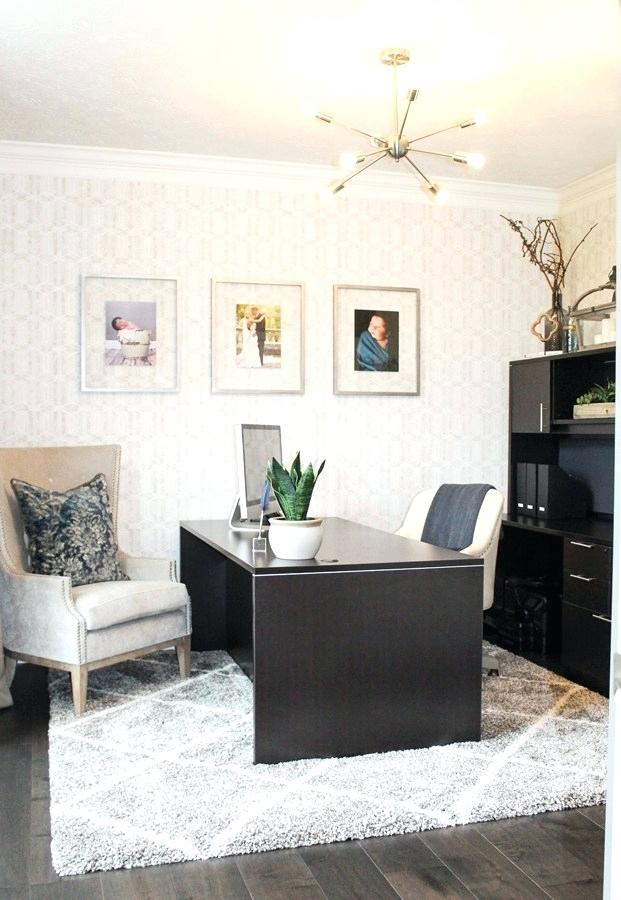 Home Office Wallpaper Home Office With Grasscloth Wallpaper - Coffee Table - HD Wallpaper 