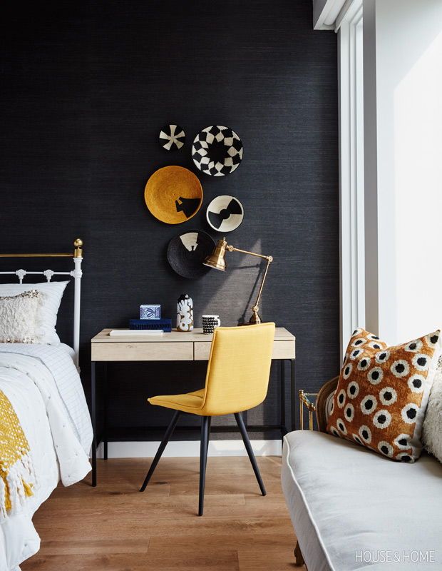 Schumacher Black Grasscloth - HD Wallpaper 