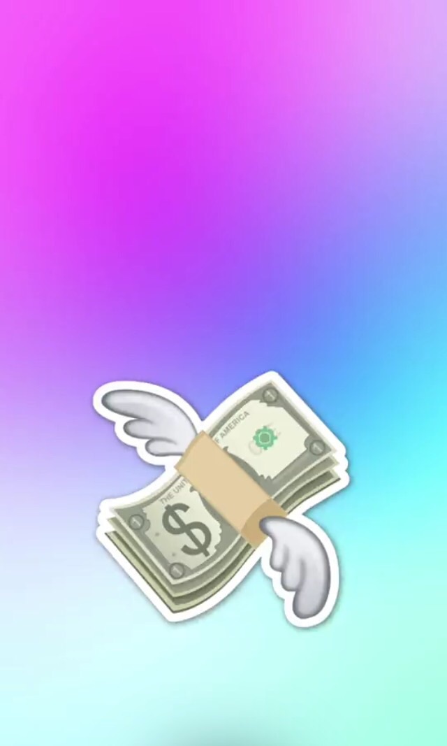 Wallpaper And Money Image - Flying Money Emoji Png - HD Wallpaper 