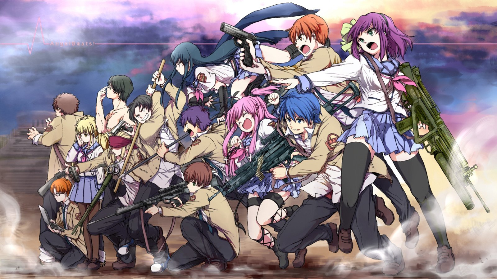 Angel Beats Anime Background - HD Wallpaper 