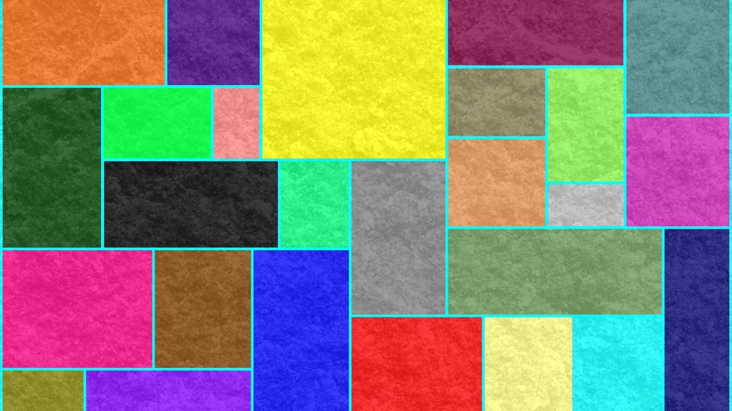 Kotak Kotak Warna Warni - HD Wallpaper 