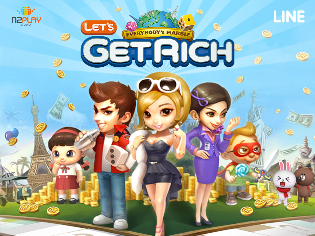 Line Let S Get Rich ตัว ละคร เกม เศรษฐี 1024x768 Wallpaper teahub.io
