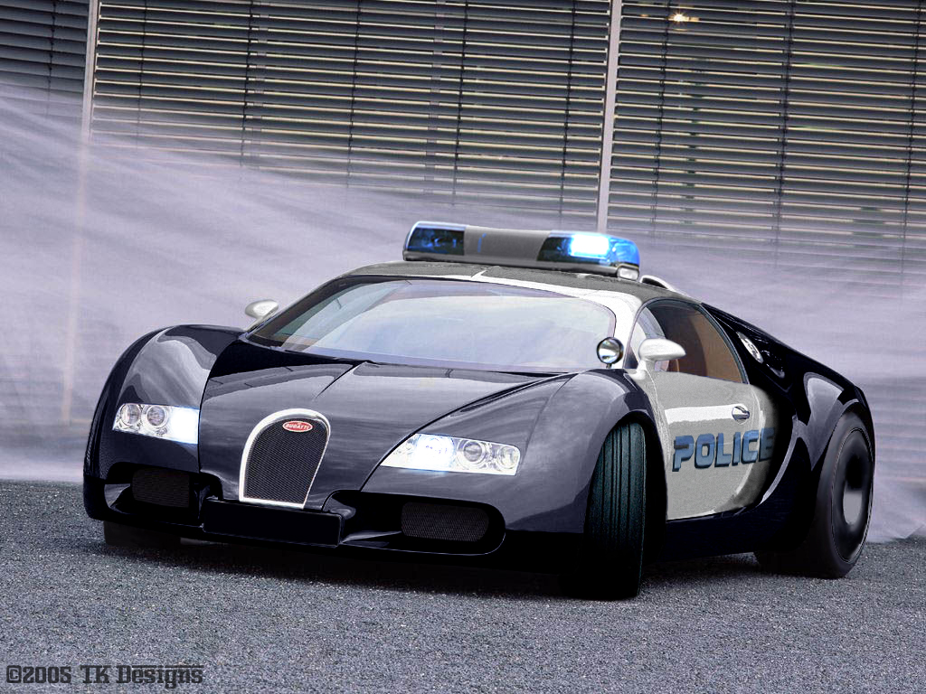 Bugatti Chiron Police Car - HD Wallpaper 