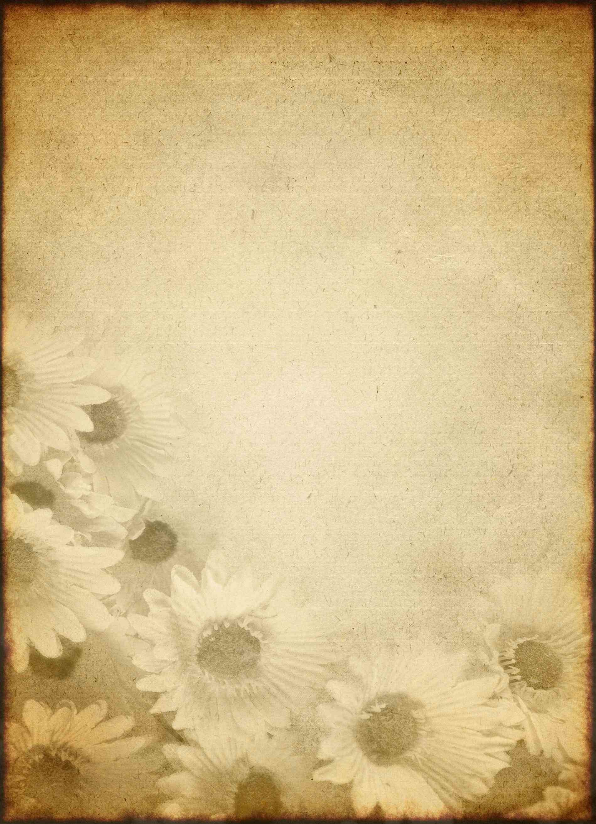 Paper Template Faded And Worn Floral Design On Old - Simplest Things In Life Quotes - HD Wallpaper 