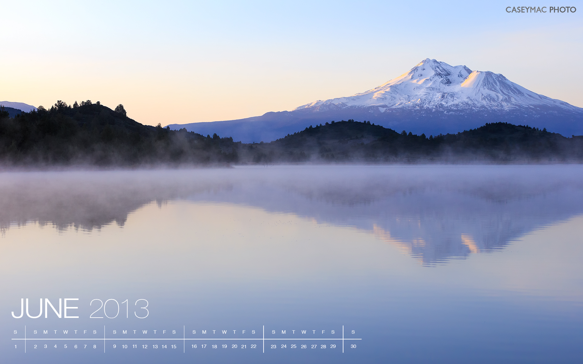 Mount Shasta 2 Screen Background - HD Wallpaper 