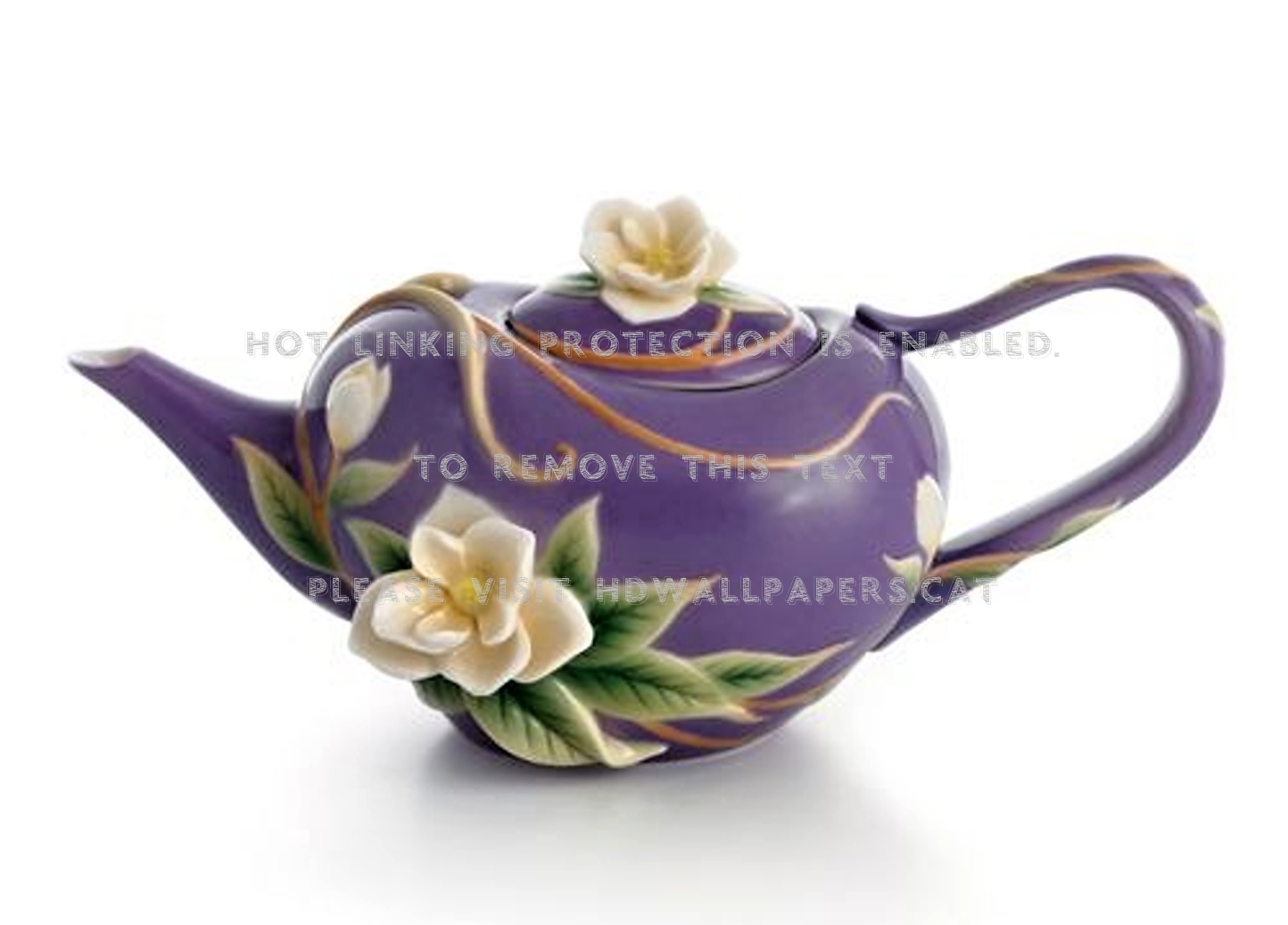 Amazing Teapot Purple Abstract - Balloon Flower - HD Wallpaper 