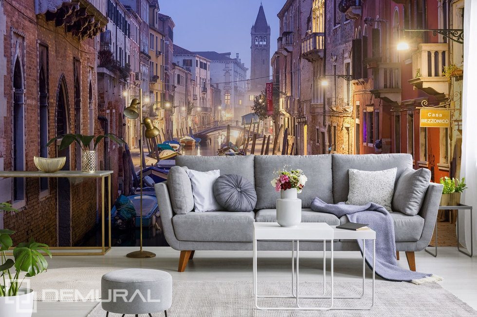 In The Charming Land Of Romanticism Streets Wallpaper - Grey Sofa With Cushions - HD Wallpaper 