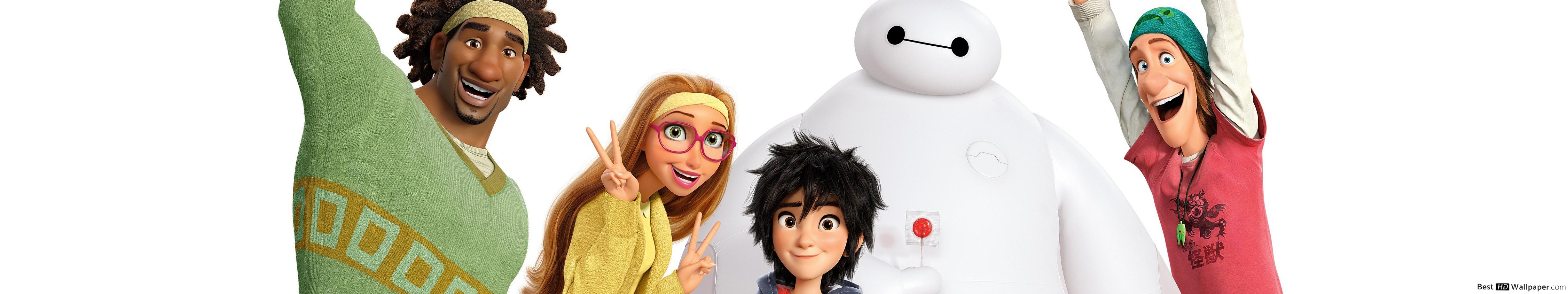 Big Hero 6 Movie Friends - HD Wallpaper 