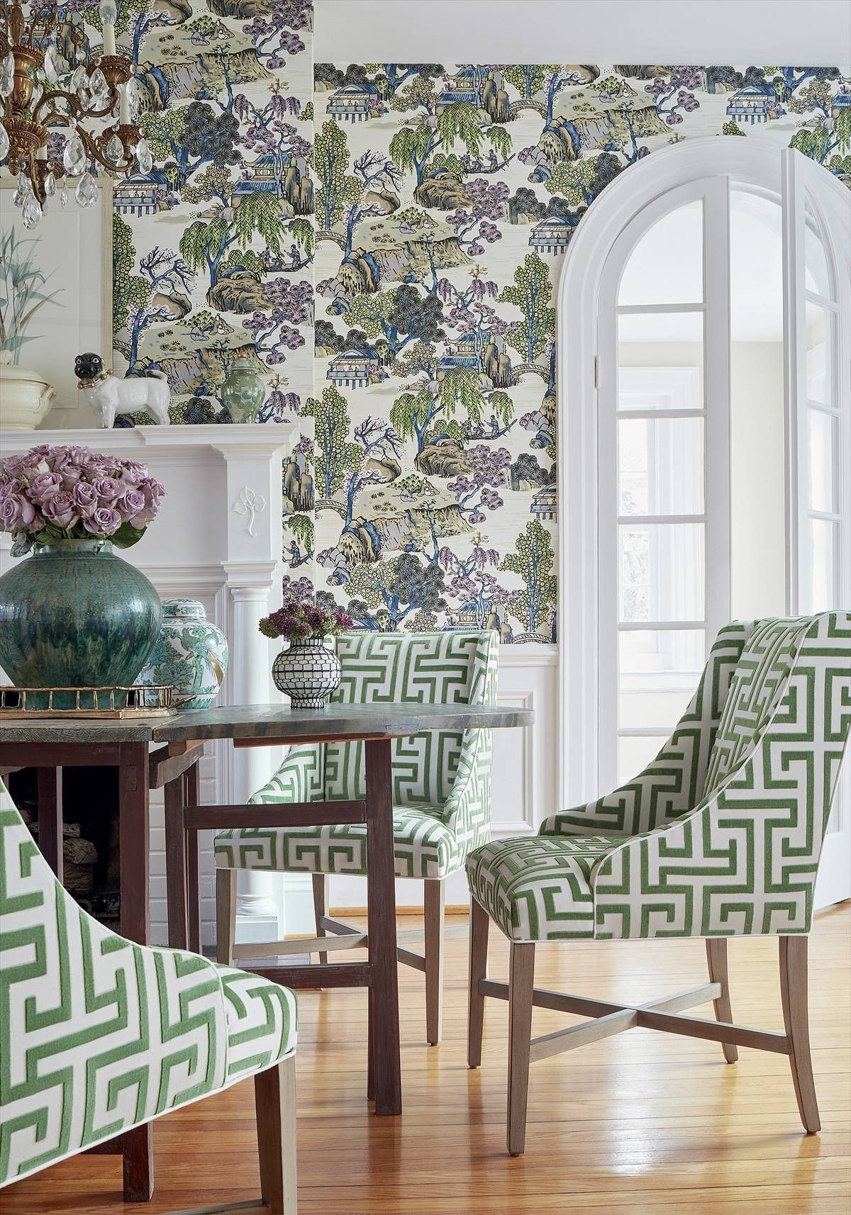 Asian Scenic Wallpaper Thibaut - HD Wallpaper 