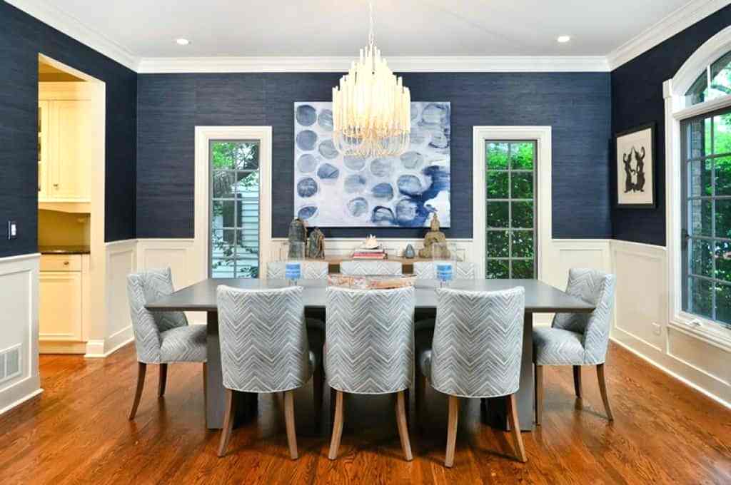 Grass Cloth Wallpaper Dg Light Blue Grasscloth Wallpaper - Dining Room Paint Colors 2017 - HD Wallpaper 