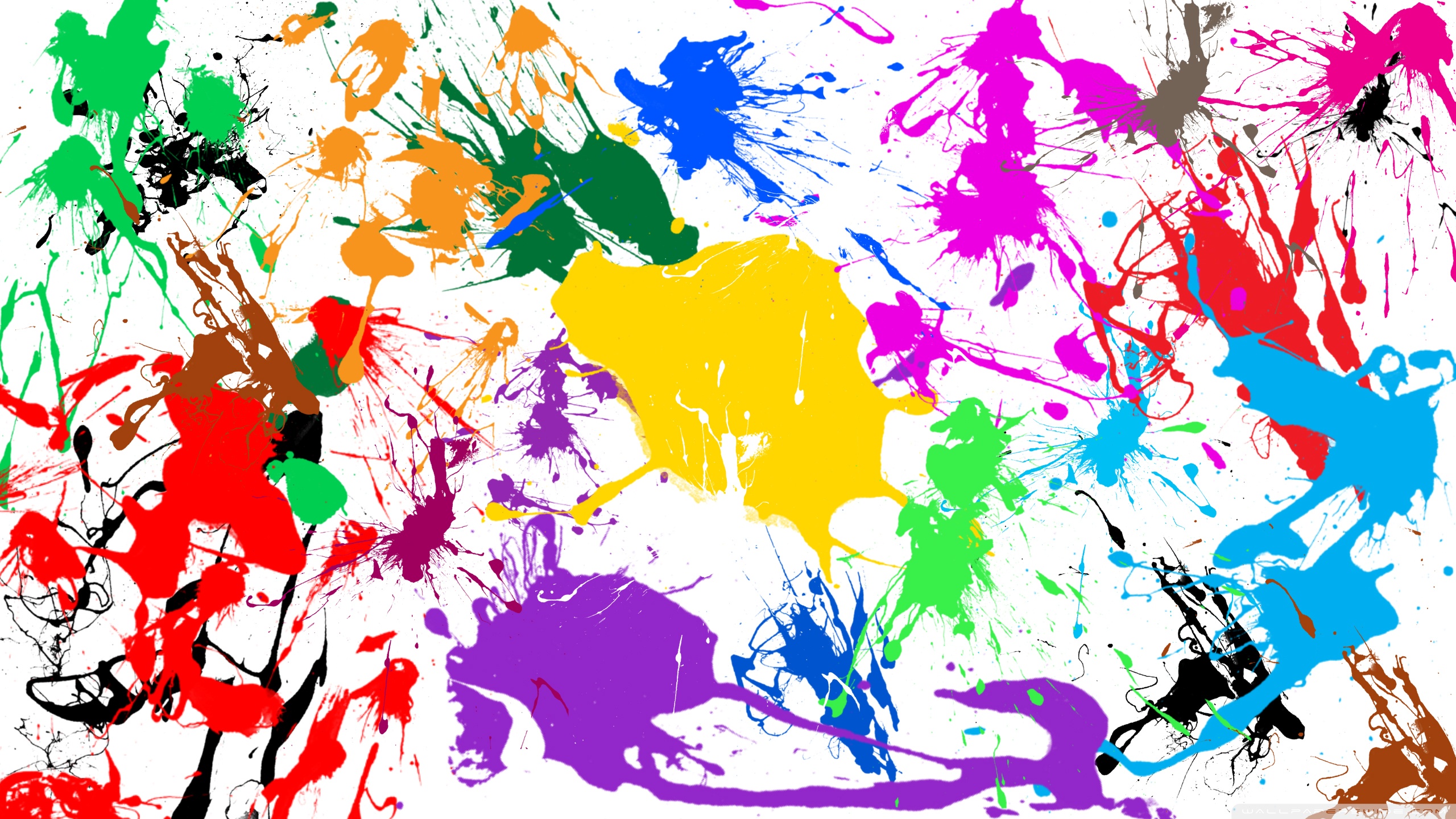 Paint Splatter Background Hd - HD Wallpaper 