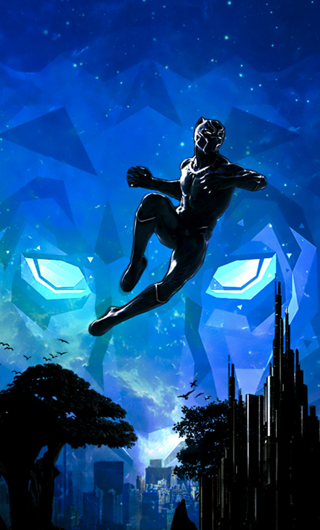 Download Backgrounds Of Black Panther - HD Wallpaper 