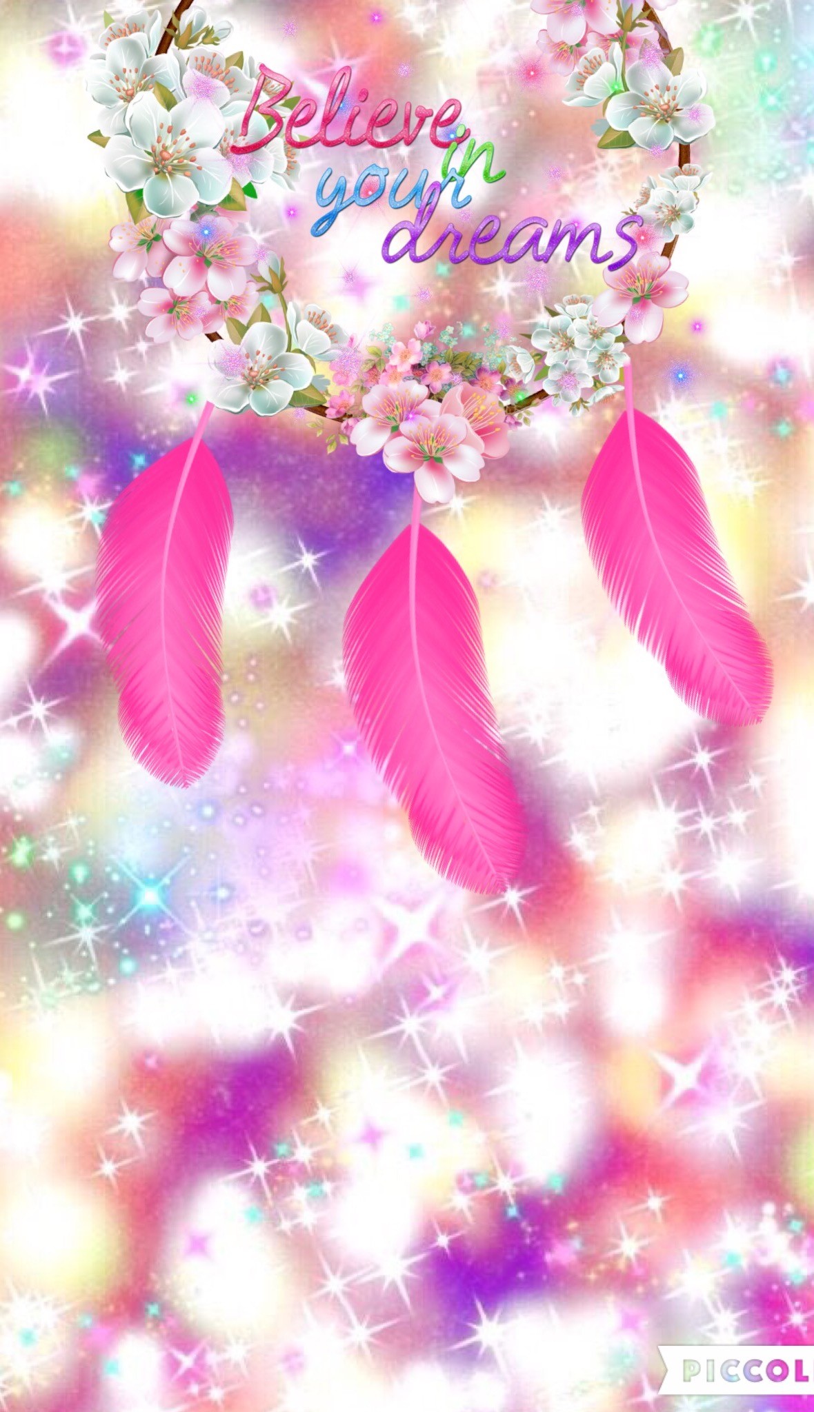 Girly Dream Catcher Create For Rose 
 Data-src - Glitter Girly Wallpaper Iphone - HD Wallpaper 