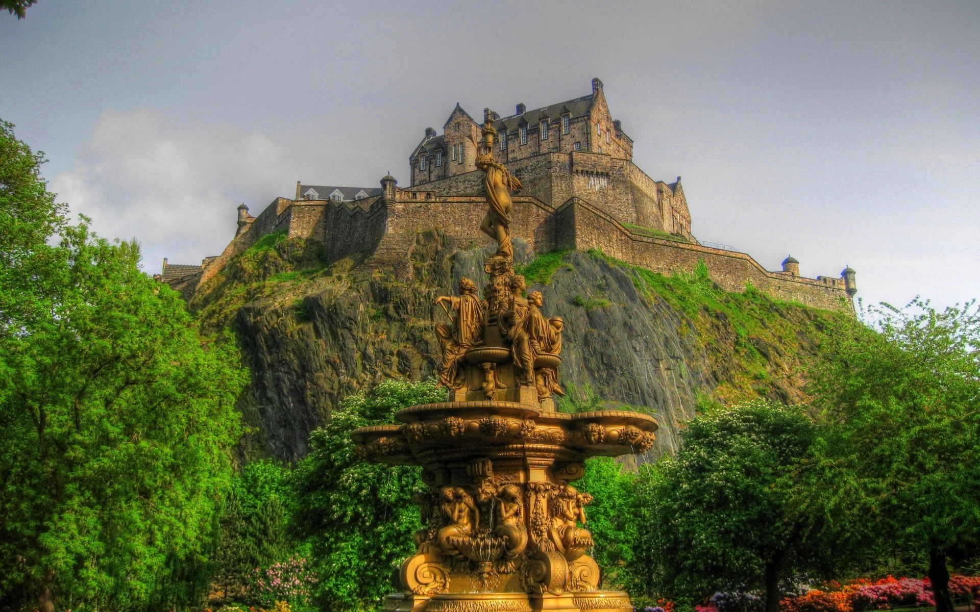 Other City Architecture Travel Outdoors Ancient Old - Edinburgh Castle 4k - HD Wallpaper 