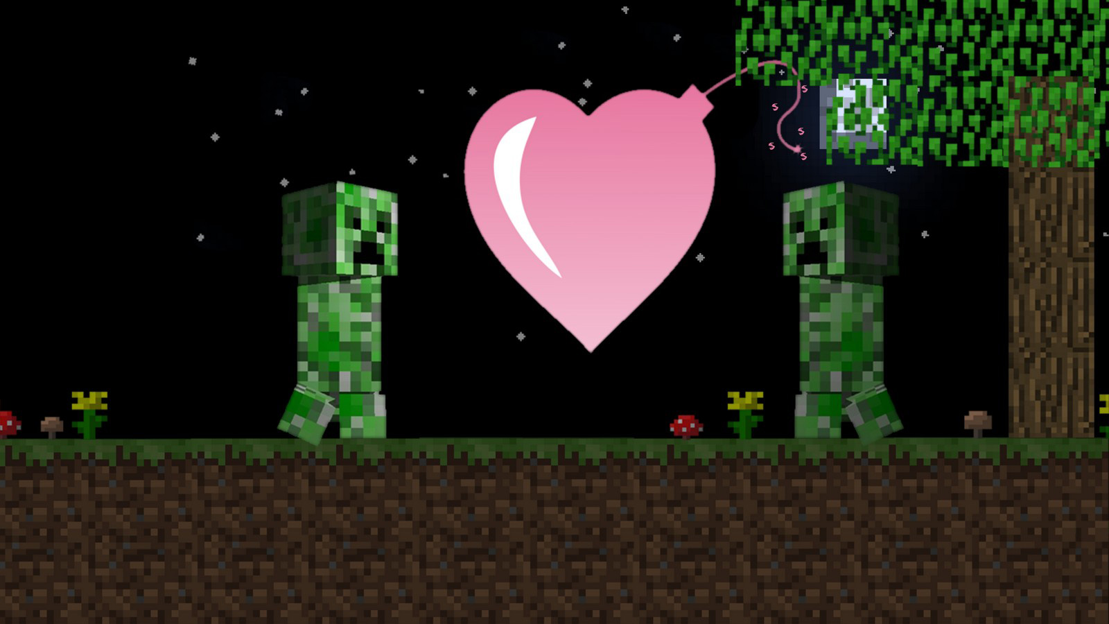 Minecraft Love 1600x900 Wallpaper Teahub Io