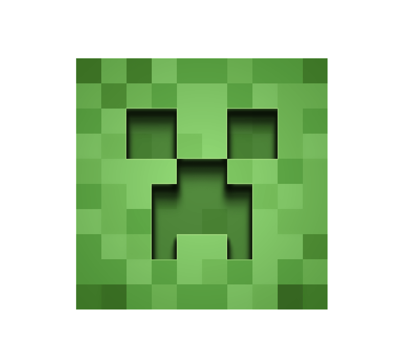 Minecraft Background Png - Minecraft Creeper Head Png - HD Wallpaper 