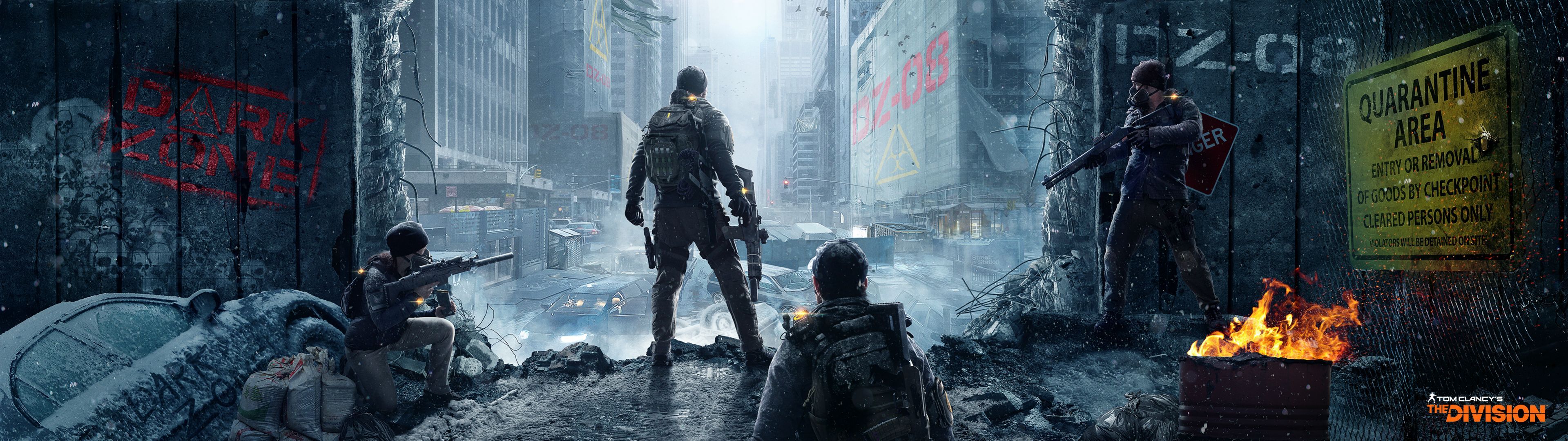 Dual Screen Wallpaper The Division - HD Wallpaper 