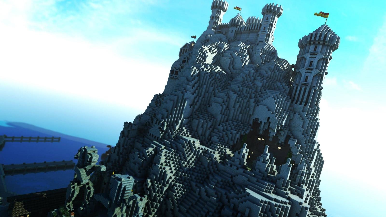 Free Download Minecraft Wallpaper Id - Casterly Rock Minecraft Map - HD Wallpaper 