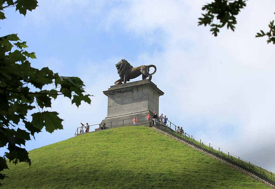 Waterloo, Belgium, Napoleon, Memorial, History, Wellington, - Lion's Mound - HD Wallpaper 
