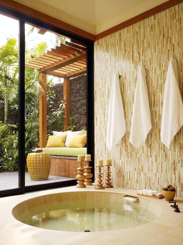 Tropical Bathroom Design Photos Bathrooms Wallpaper - Tropical Bathroom Designs - HD Wallpaper 