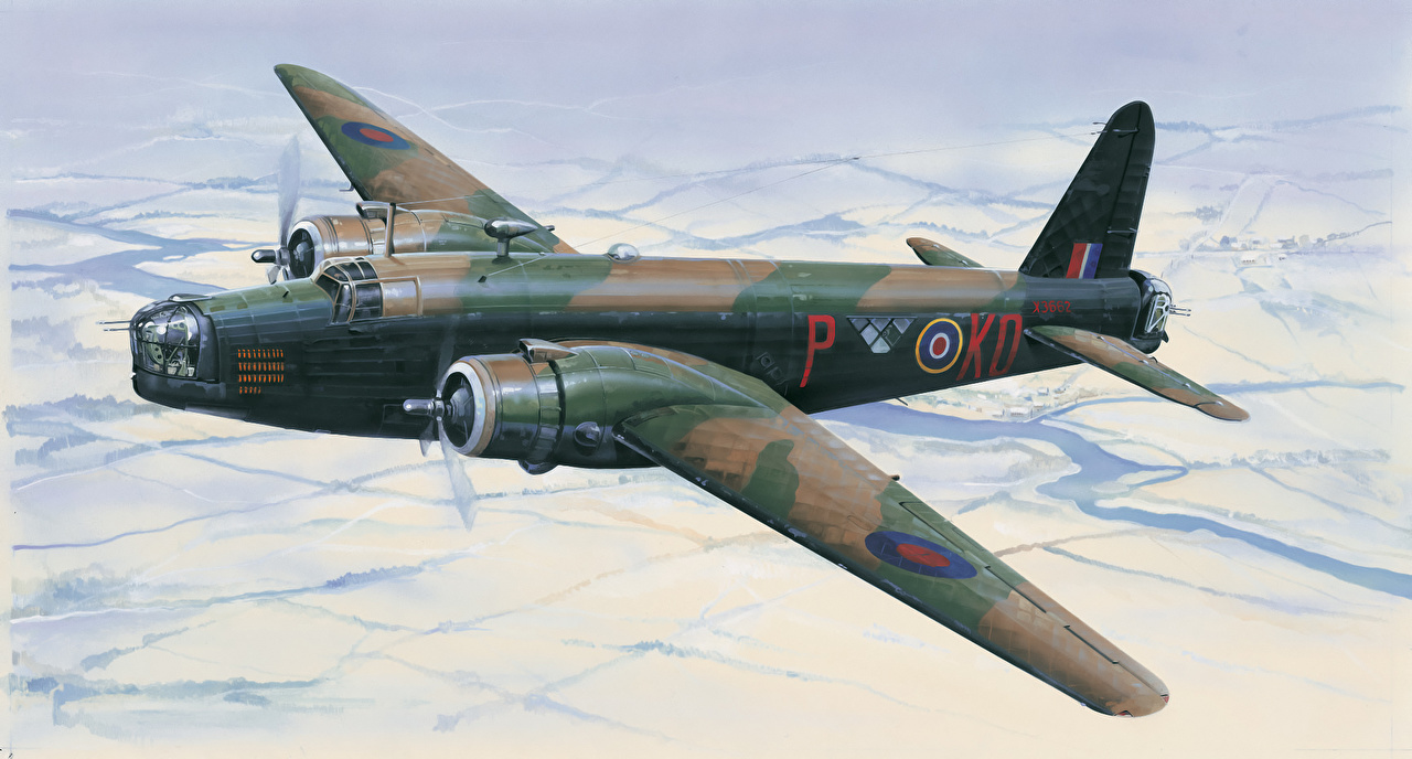 Ww2 British Wellington Bomber - HD Wallpaper 