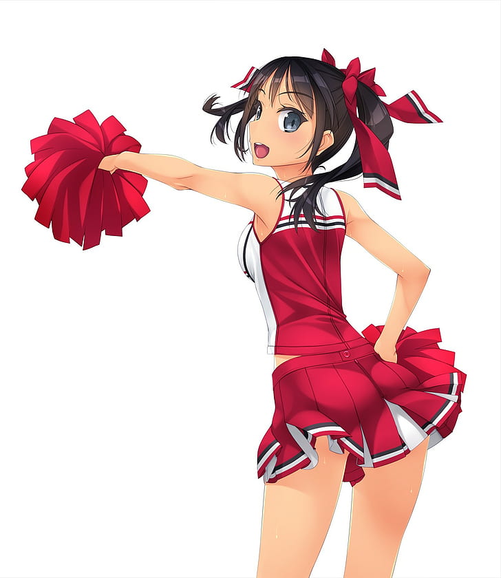Cheerleaders, Ass, White Background, Murakami Suigun, - Murakami Suigun - HD Wallpaper 