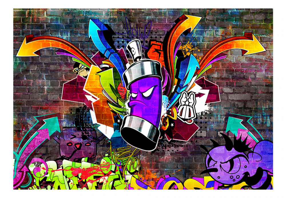 Photo Wallpaper Graffiti - Tapisserie Graffiti - HD Wallpaper 