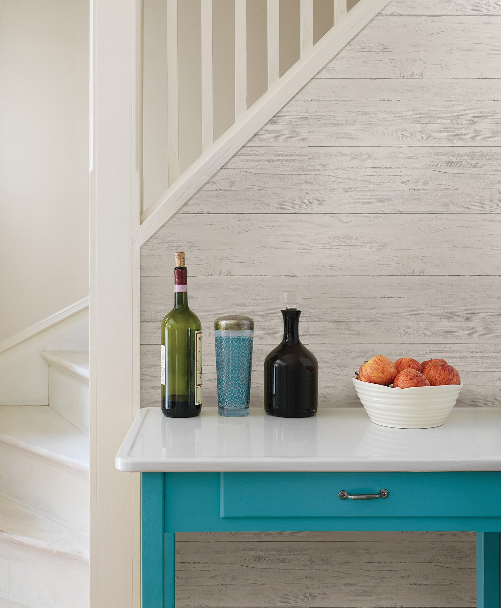 White Washed Shiplap - HD Wallpaper 