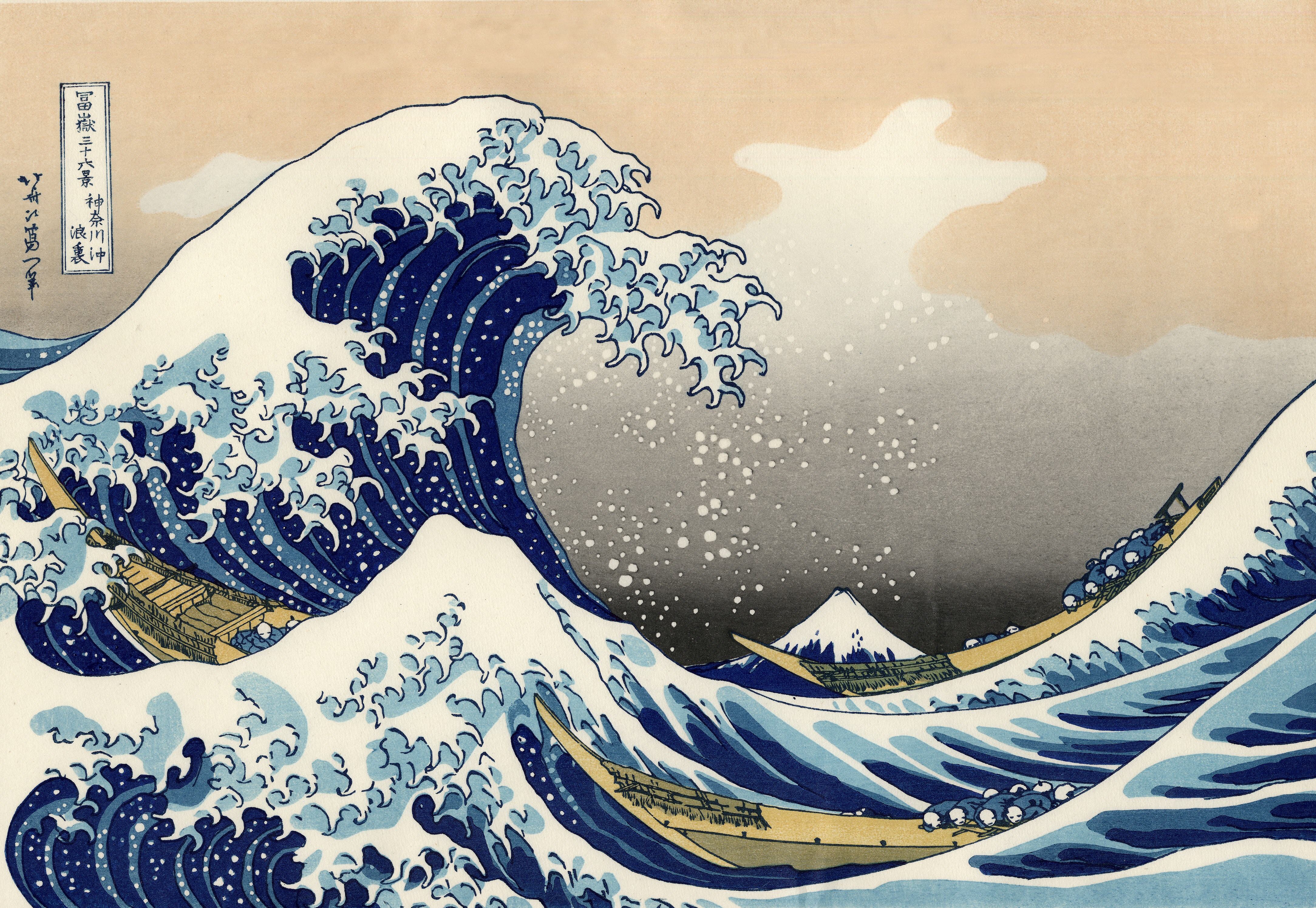 Great Wave Off Kanagawa 4k - HD Wallpaper 