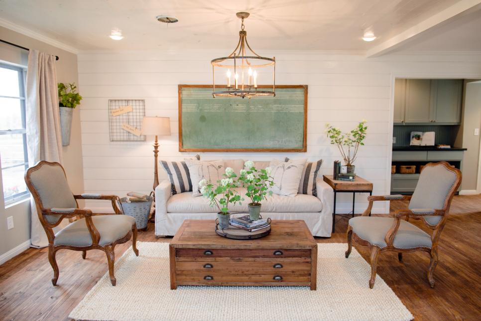 Fixer Upper Sitting Room - HD Wallpaper 