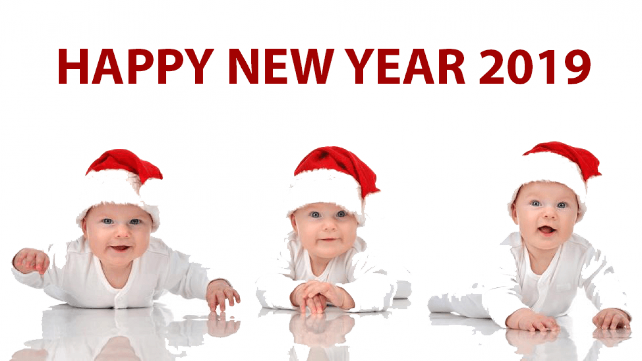 Happy New Year 2020 Images With Baby - HD Wallpaper 