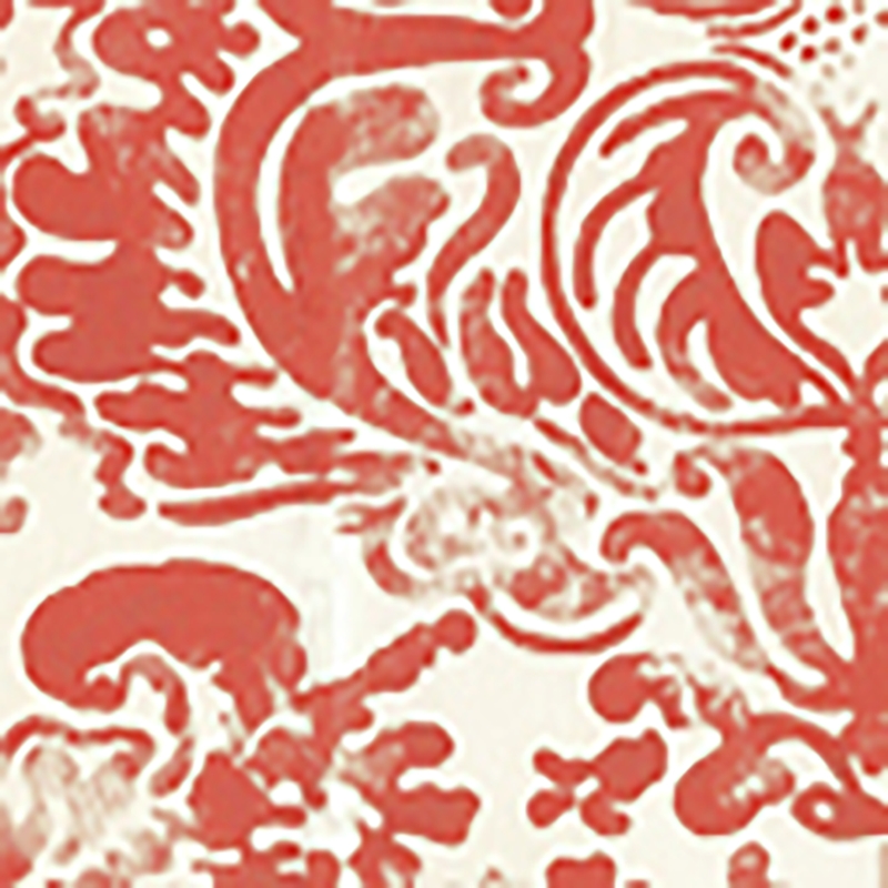 2330-04wp San Marco, Coral On Off White By Quadril - Motif - HD Wallpaper 