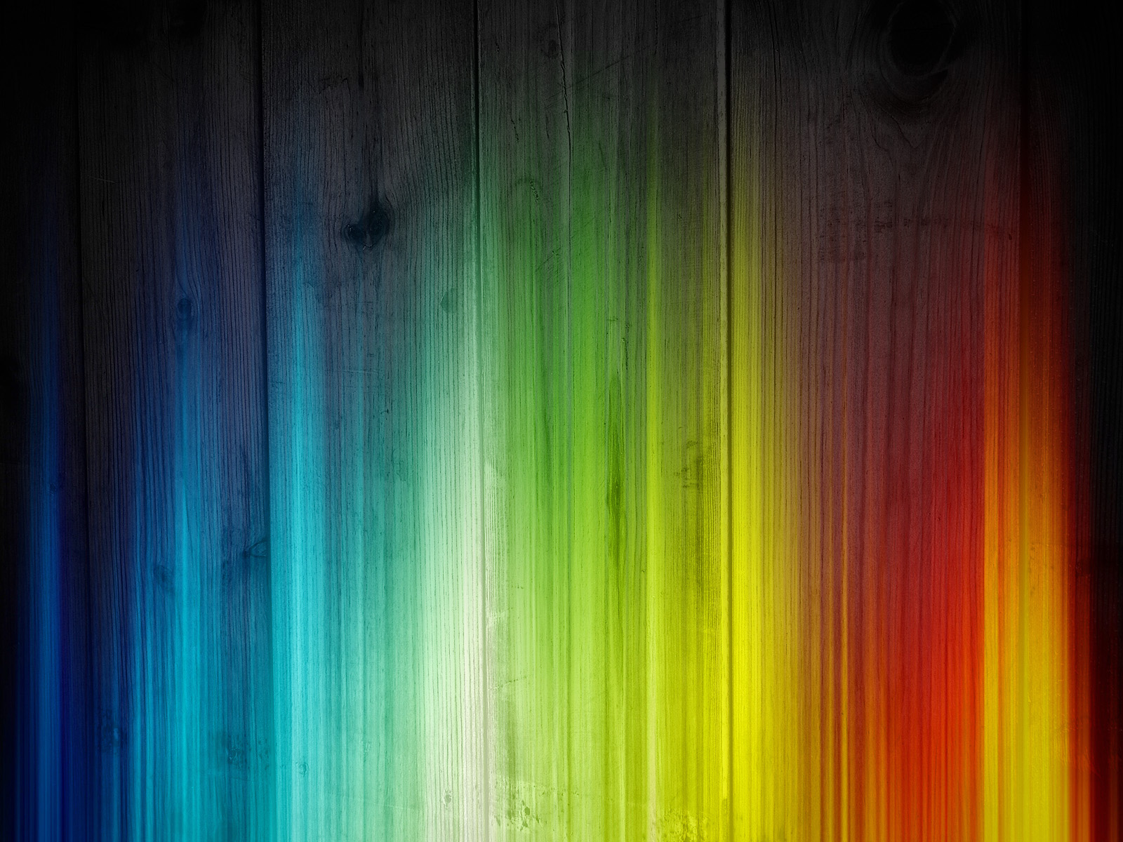 Rainbow Wood - HD Wallpaper 