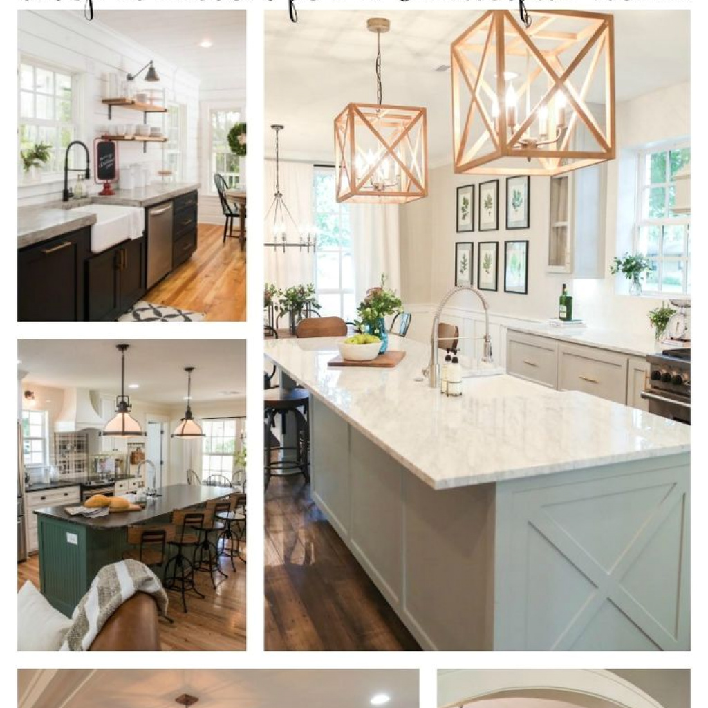 Magnolia Farms Wallpaper - Fixer Upper Kitchens - HD Wallpaper 