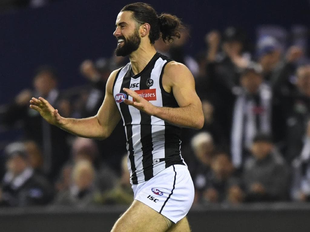 Collingwood Beat Western Bulldogs Brodie Grundy Jaidyn Brodie Grundy 2019 Afl 1024x768 Wallpaper Teahub Io