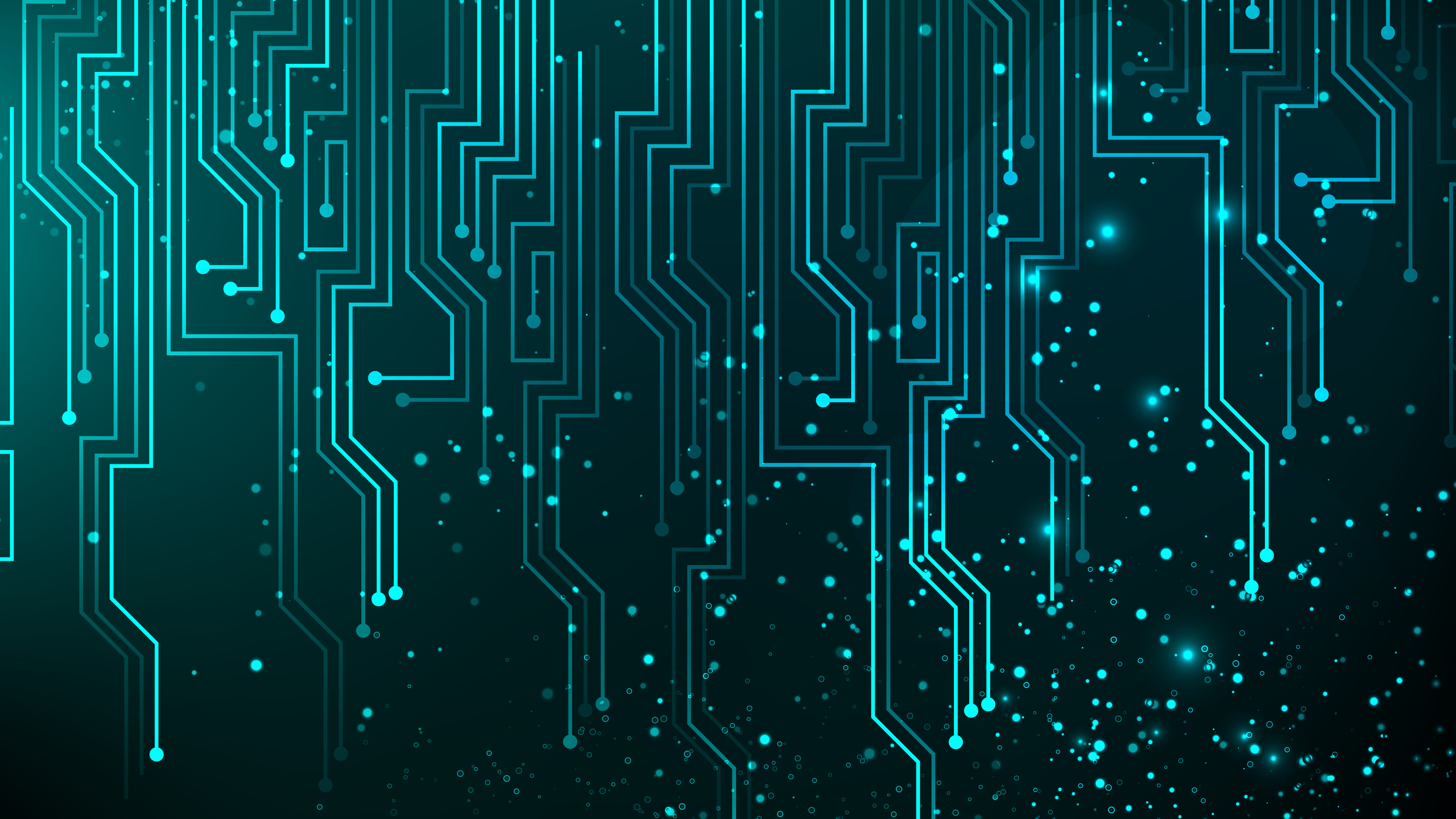 Digital Art, Circuit, Abstract, Lines, 5120x2880, 5k - HD Wallpaper 