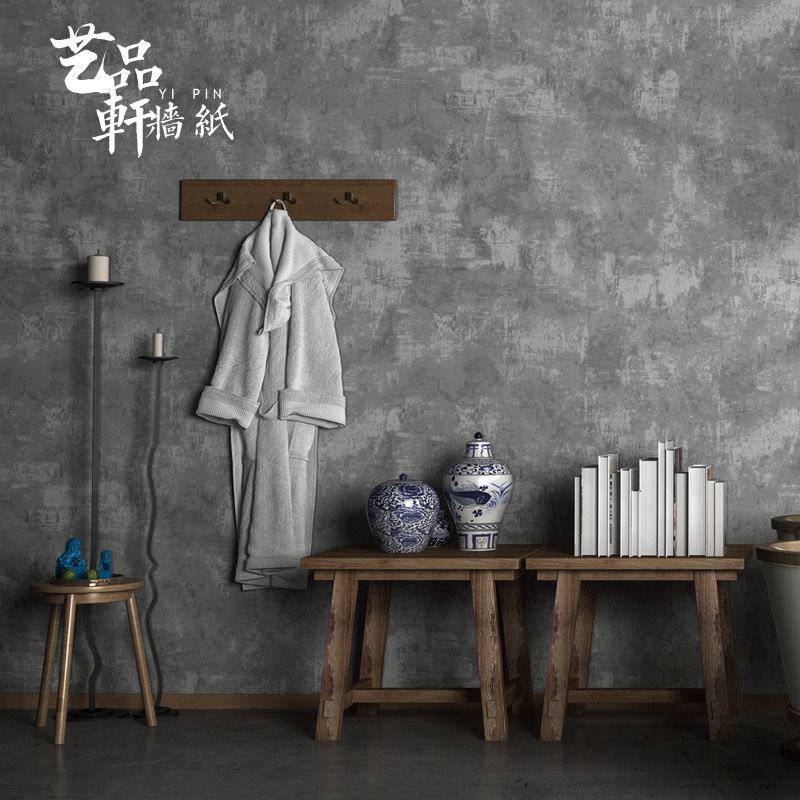 Vintage Retro Industrial Feng Shui Mud Gray Wallpaper - Cement Grey Wall - HD Wallpaper 