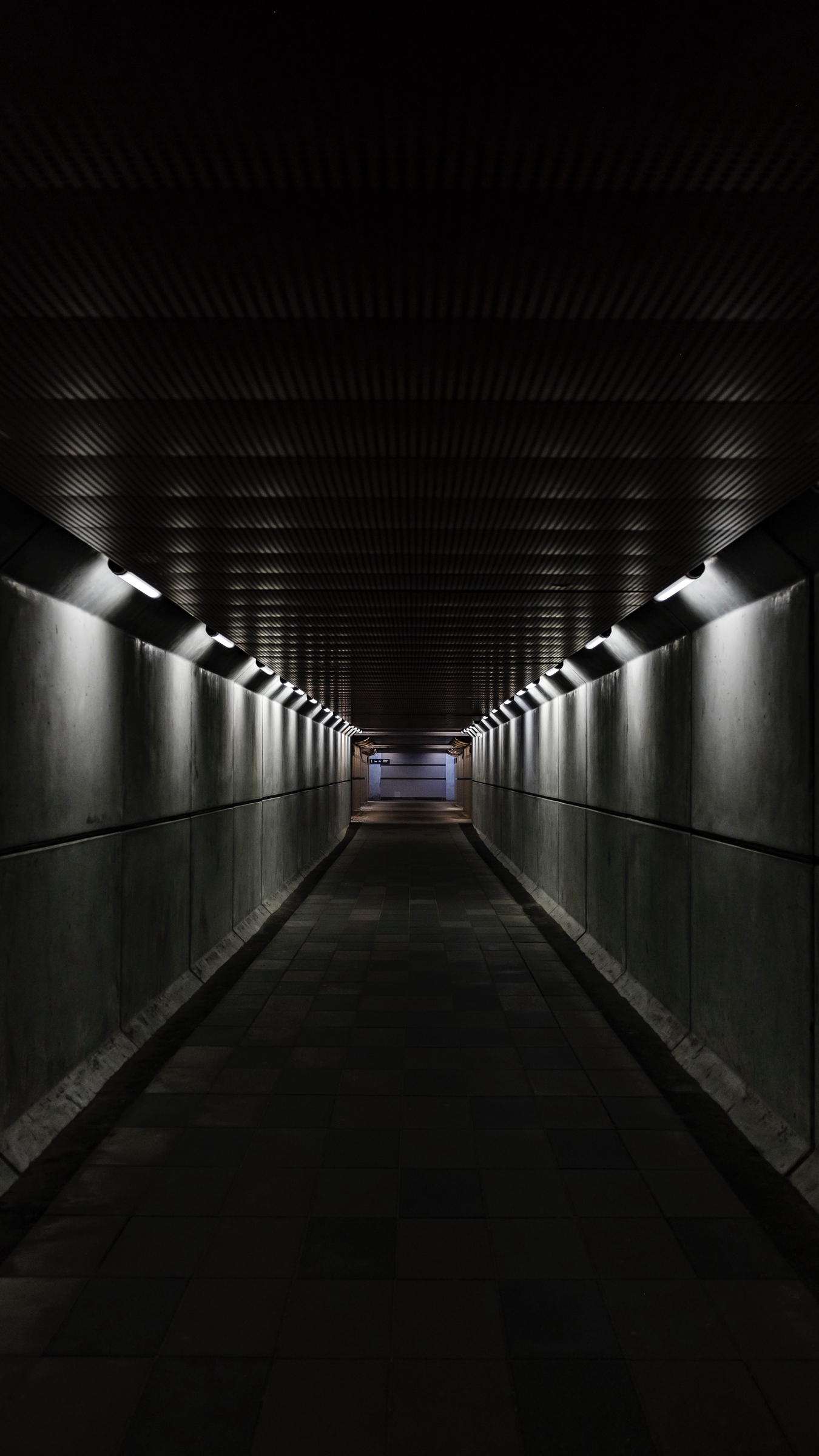 Wallpaper Tunnel, Corridor, Dark, Gray - Durrës - HD Wallpaper 