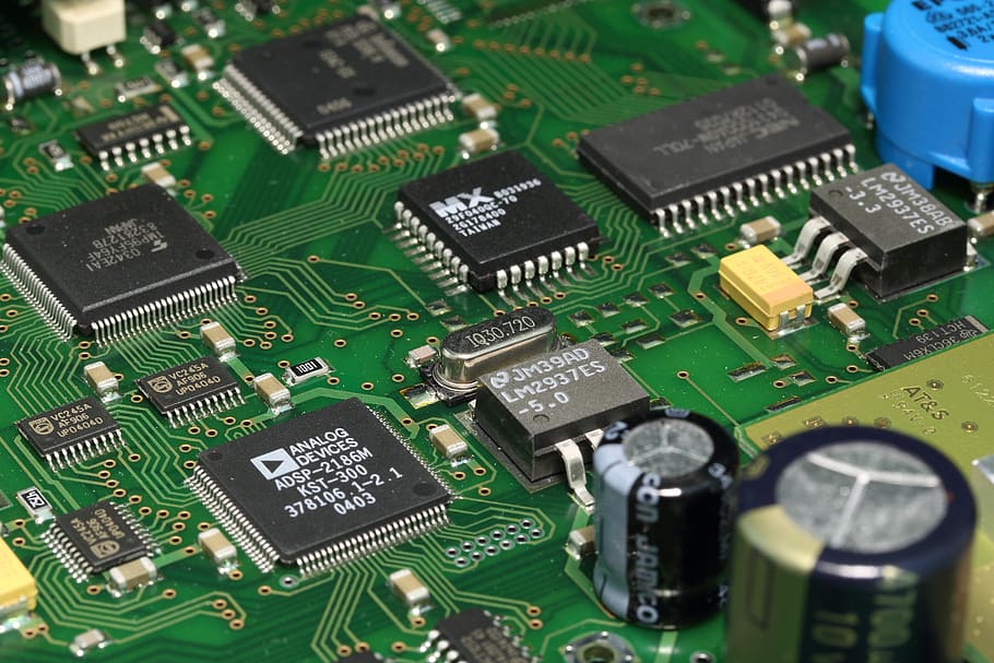 Pcb, Printed, Circuit, Board, Ic, Integrated, Inductance, - Ic Circuit Board - HD Wallpaper 