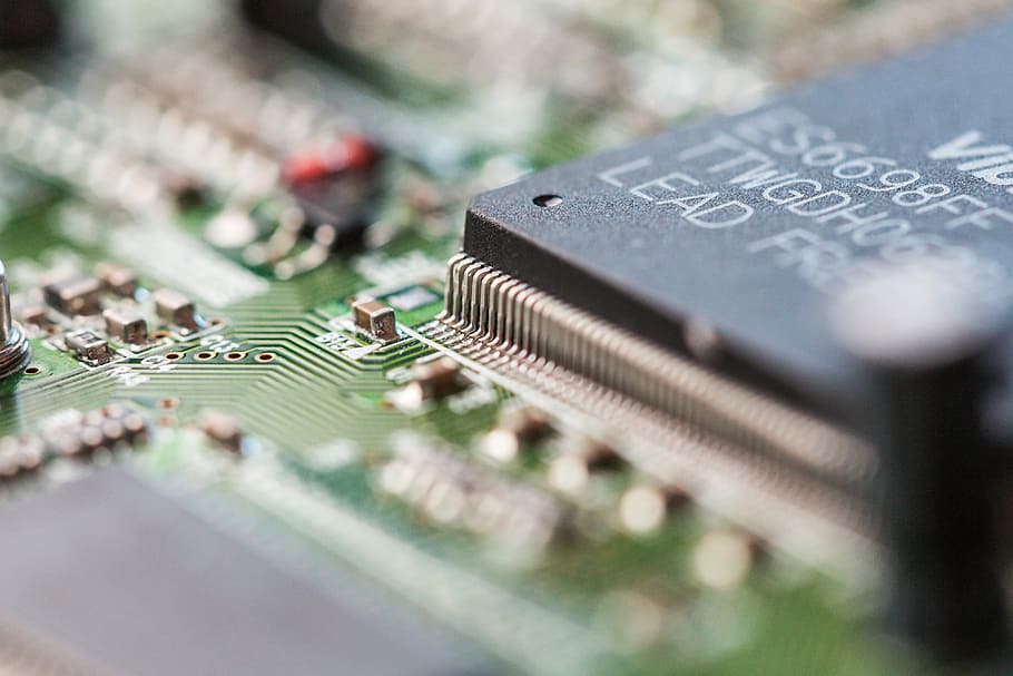 Electronics Chip Board Hardware Close Up - Electronics - HD Wallpaper 