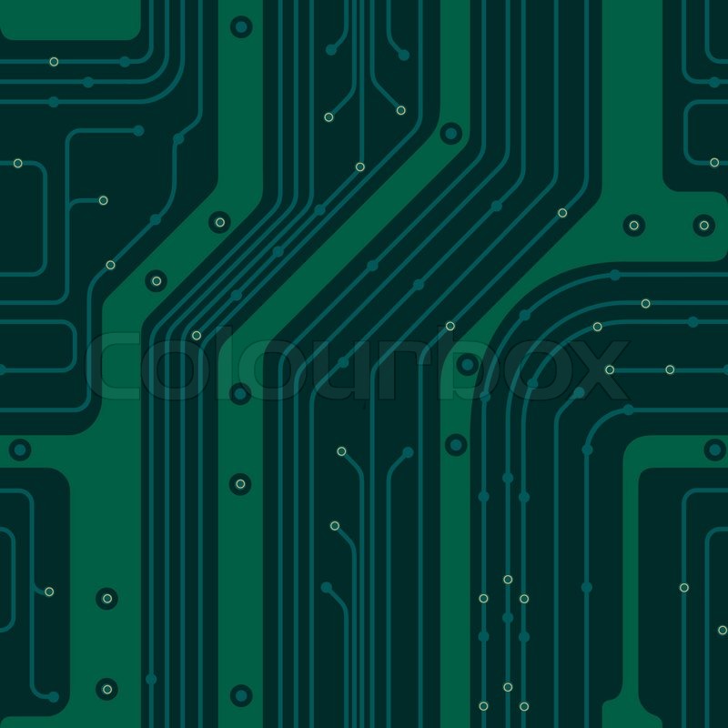 Seamless Circuitry Background - HD Wallpaper 