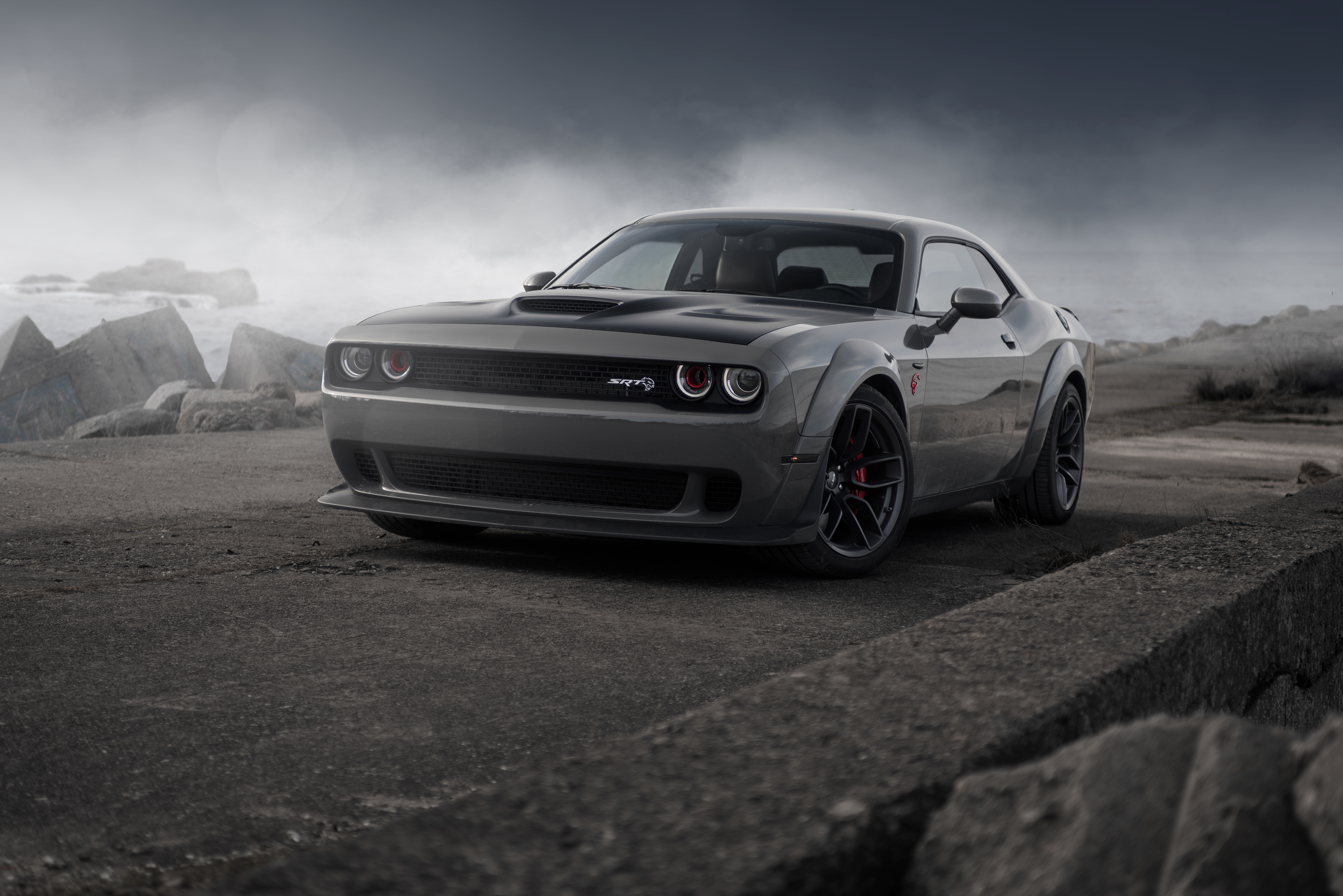 Wallpaper Of Car, Dodge Challenger Srt Demon, Gray - Dodge Challenger Srt Demon - HD Wallpaper 