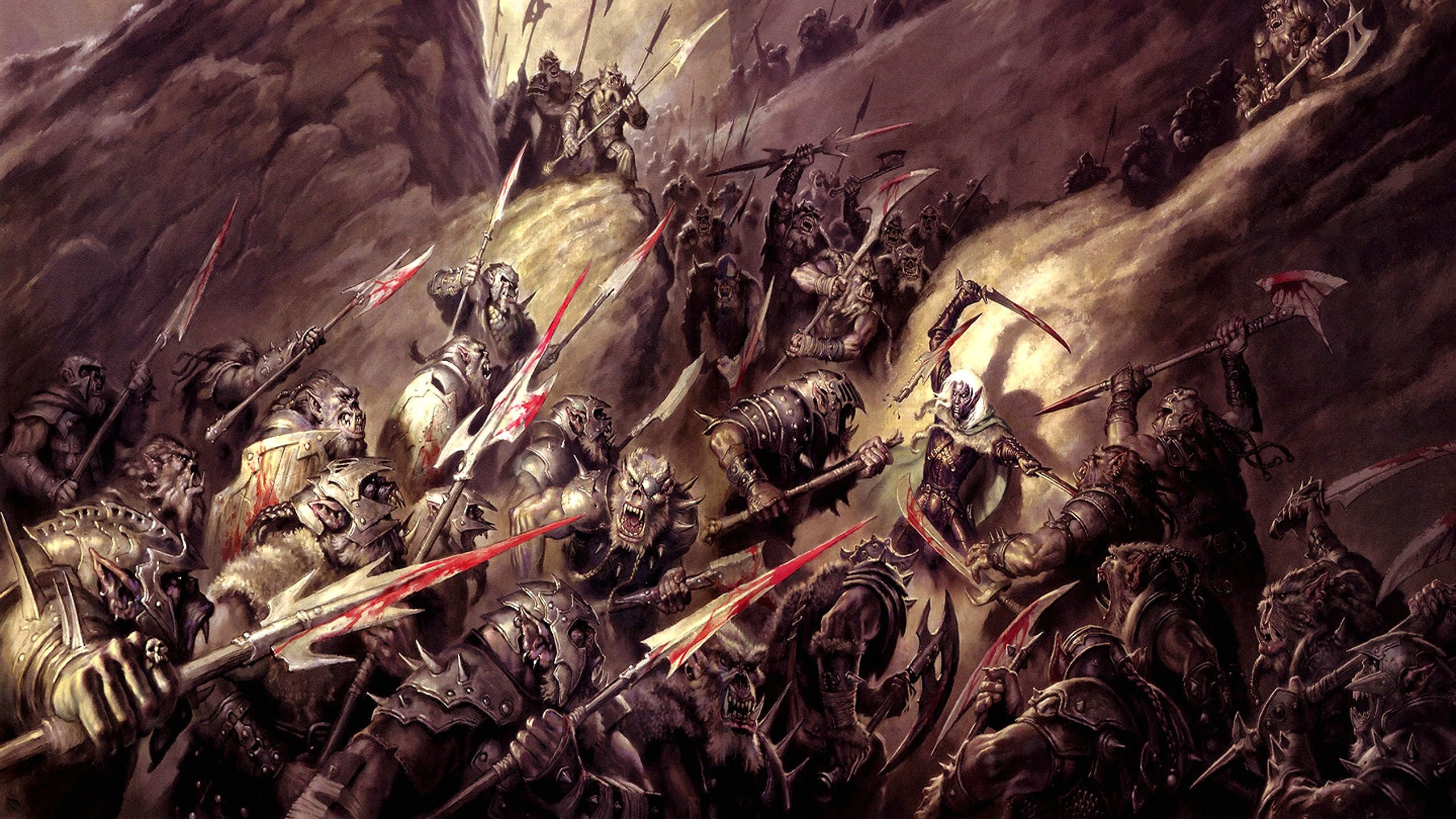 Dungeons Dragons Forgotten Realms Magic Rpg Action - Fantasy Battle Art - HD Wallpaper 