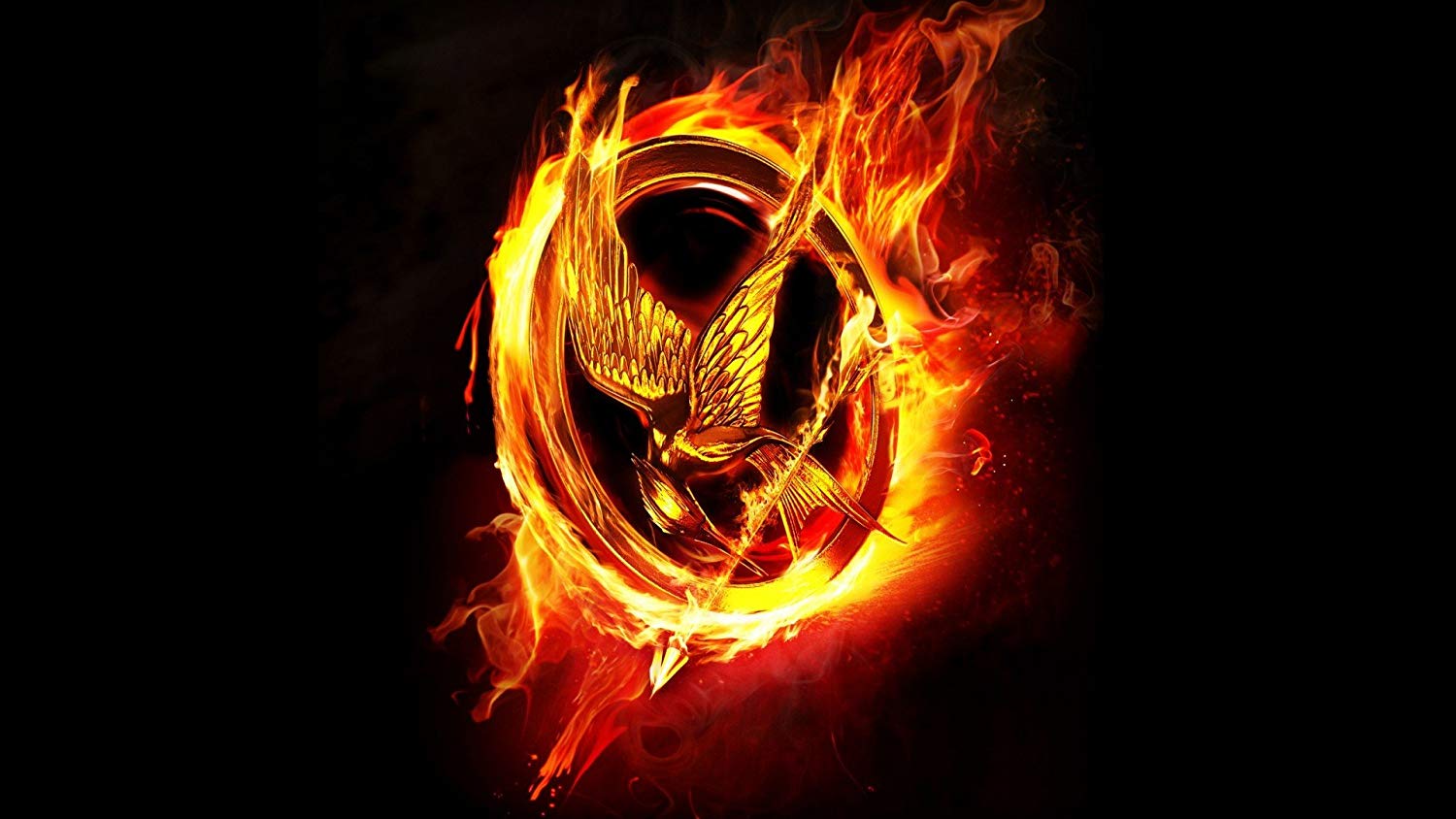 Posterhouzz Movie The Hunger Games Hbo Black Fire Flame - Hunger Games Background - HD Wallpaper 