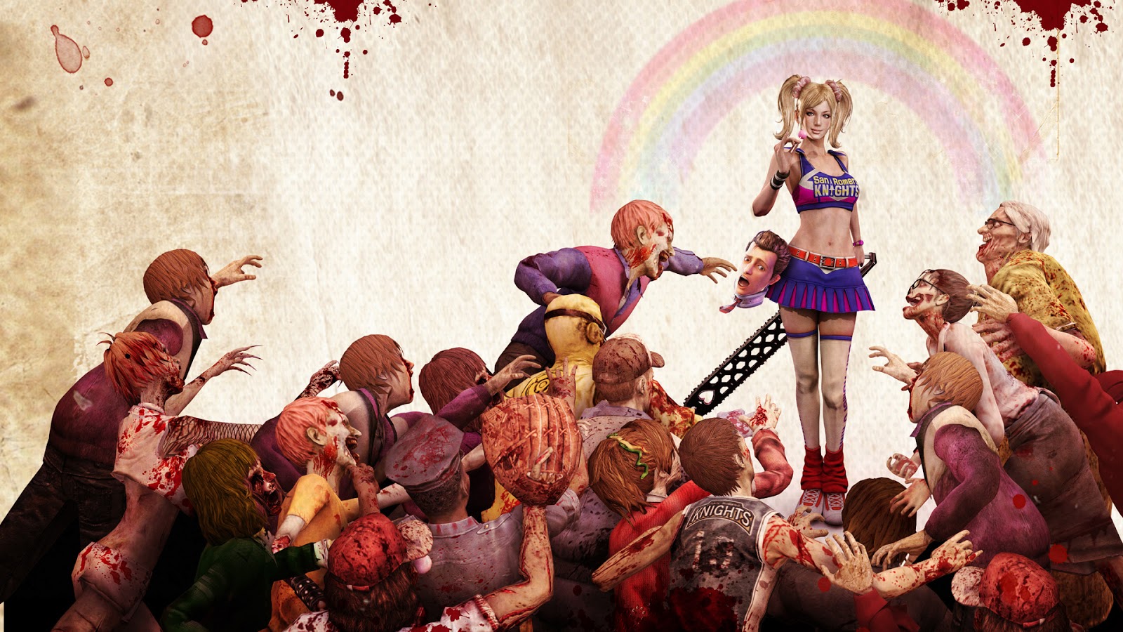 Puzzle Dragons Gungho - Lollipop Chainsaw - HD Wallpaper 