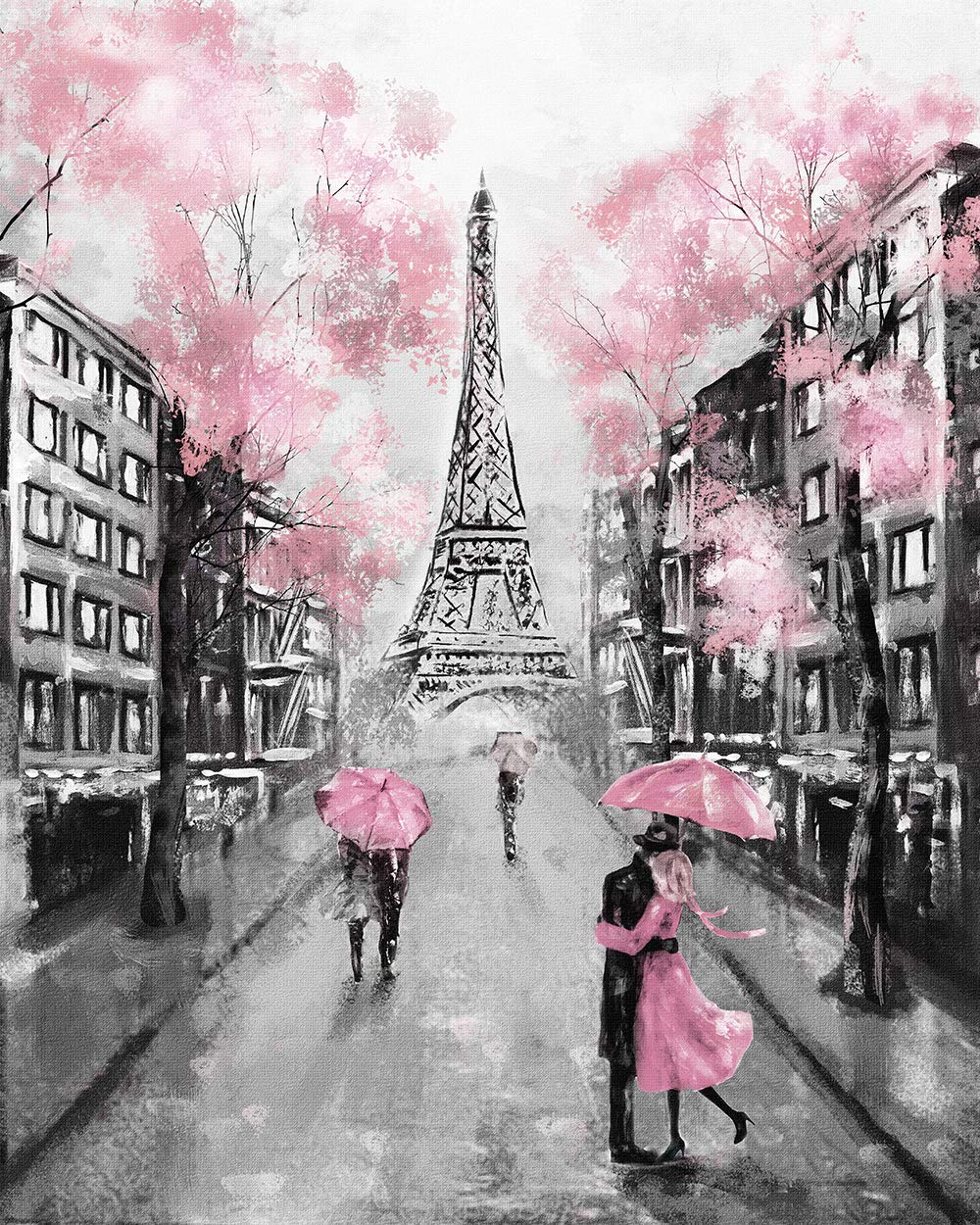 Eiffel Tower Painting - HD Wallpaper 