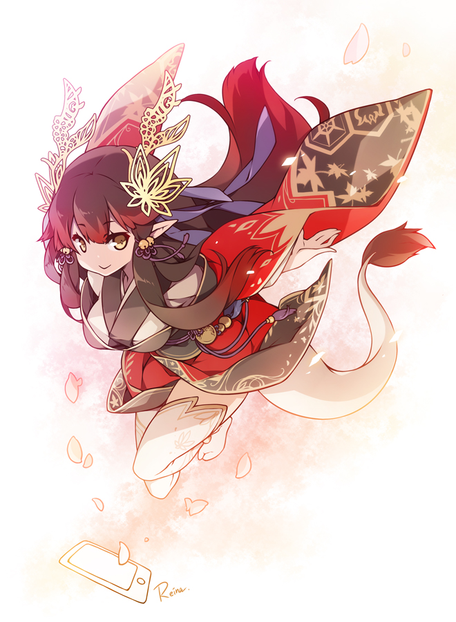 Anime, Shiro Spider, Puzzle & Dragons, Tsubaki , Dragon - Cartoon - HD Wallpaper 